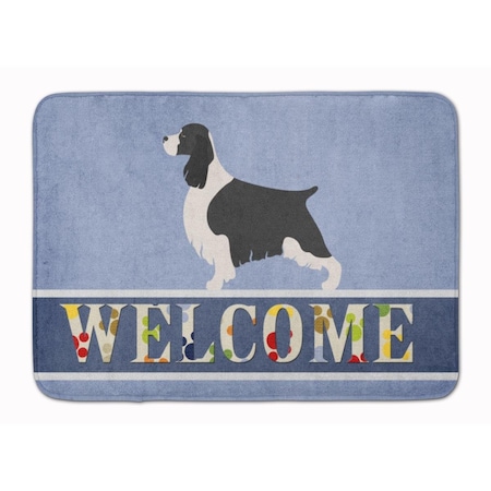 Carolines Treasures English Springer Spaniel Welcome Machine Washable Memory Foam Mat BB8273RUG